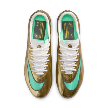 Nike Zoom Superfly 11 Kylian Mbappe Pro FG Firm Ground Soccer Cleats - Metallic Gold/ Green Glow
