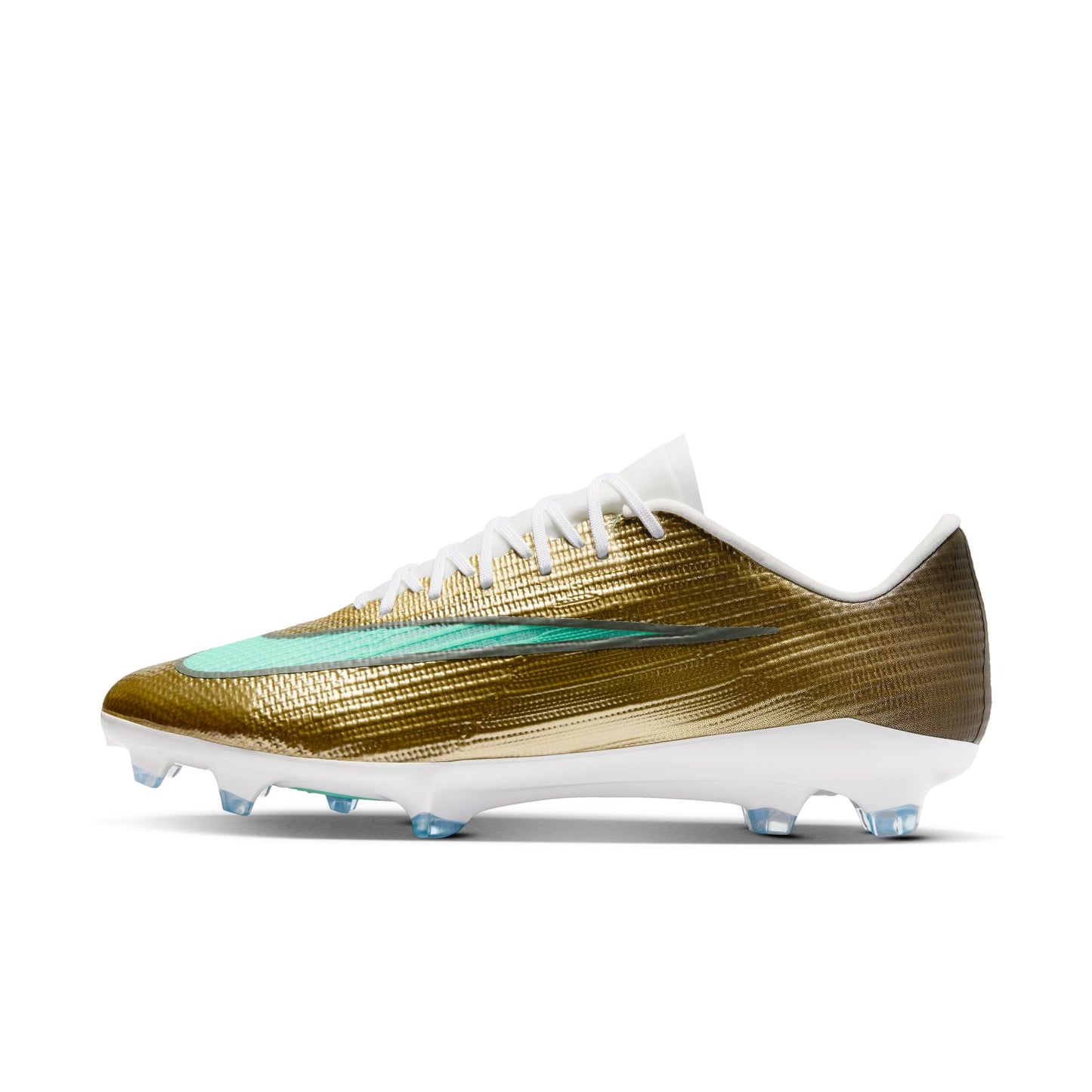 Nike Zoom Superfly 11 Kylian Mbappe Pro FG Firm Ground Soccer Cleats - Metallic Gold/ Green Glow