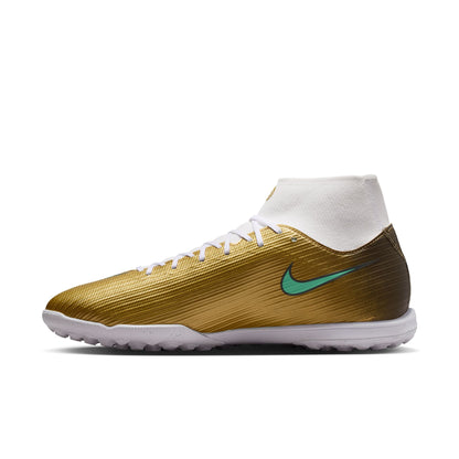 Nike Air Zoom Mercurial Superfly 11 Academy Kylian Mbappé TF Turf Soccer Shoes - Metallic Gold/ Green Glow