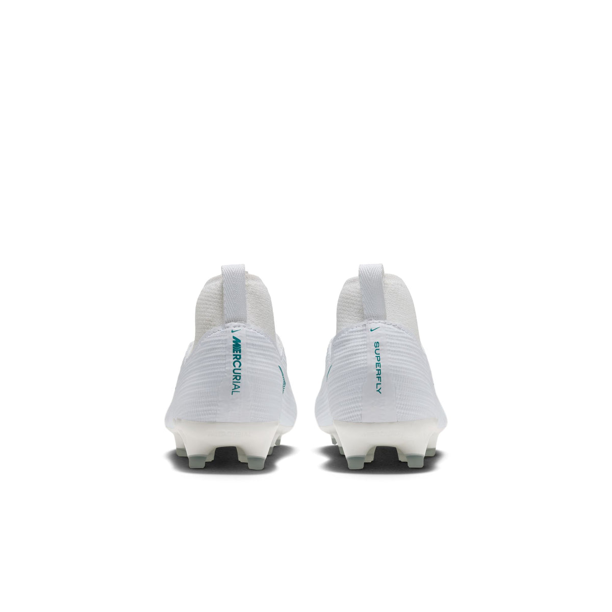 Nike Little Kids Mercurial Superfly 11 FG Firm Ground Soccer Shoes- White/ Dusty Cactus/ White