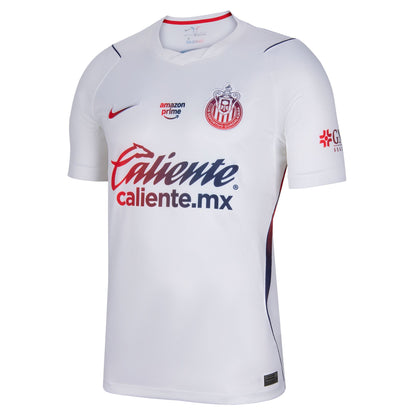Nike Men's CDG Chivas de Guadalajara Stadium Away Jersey - White/Loyal Blue/Speed Red