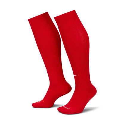 Nike Classic 2 - Cushioned Over-the-Calf Socks UNIVERSITY RED/WHITE