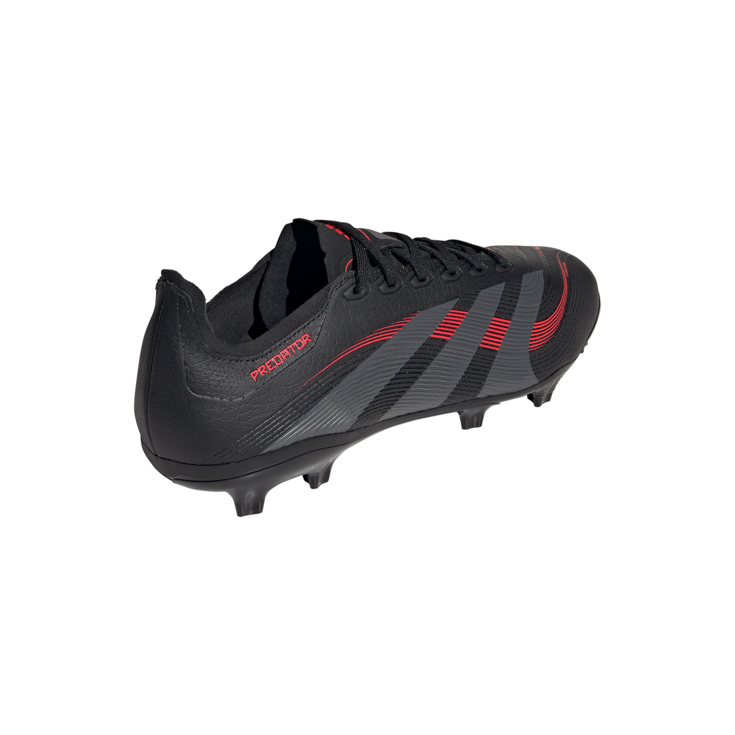 adidas Predator League FG/MG Soccer Cleat - core black/grey four/lucid red
