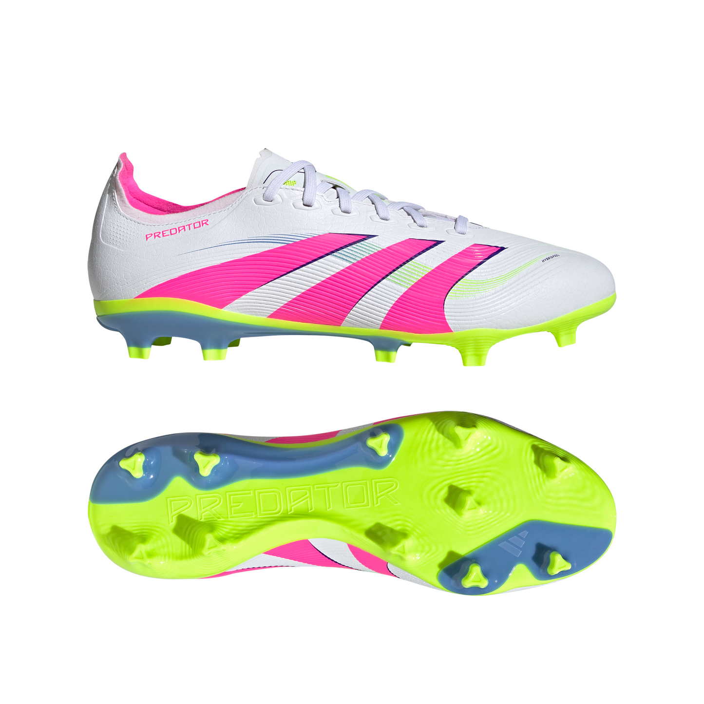 adidas Predator League FG Firm Ground Soccer Shoes - FTWhite/ LucPink/ Luclen