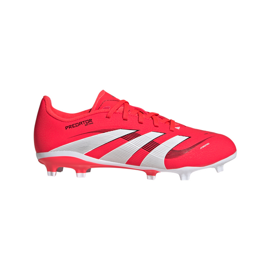 adidas Junior Predator League FG/MG Firm Ground Soccer Cleats - lucid red/ftwr white/core black