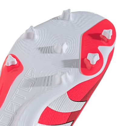 adidas Junior Predator League FG/MG Firm Ground Soccer Cleats - lucid red/ftwr white/core black