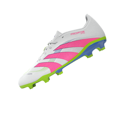 adidas Junior Predator League FG/MG Firm Ground Soccer Cleats - FTWhite/ LucPink/ Luclem