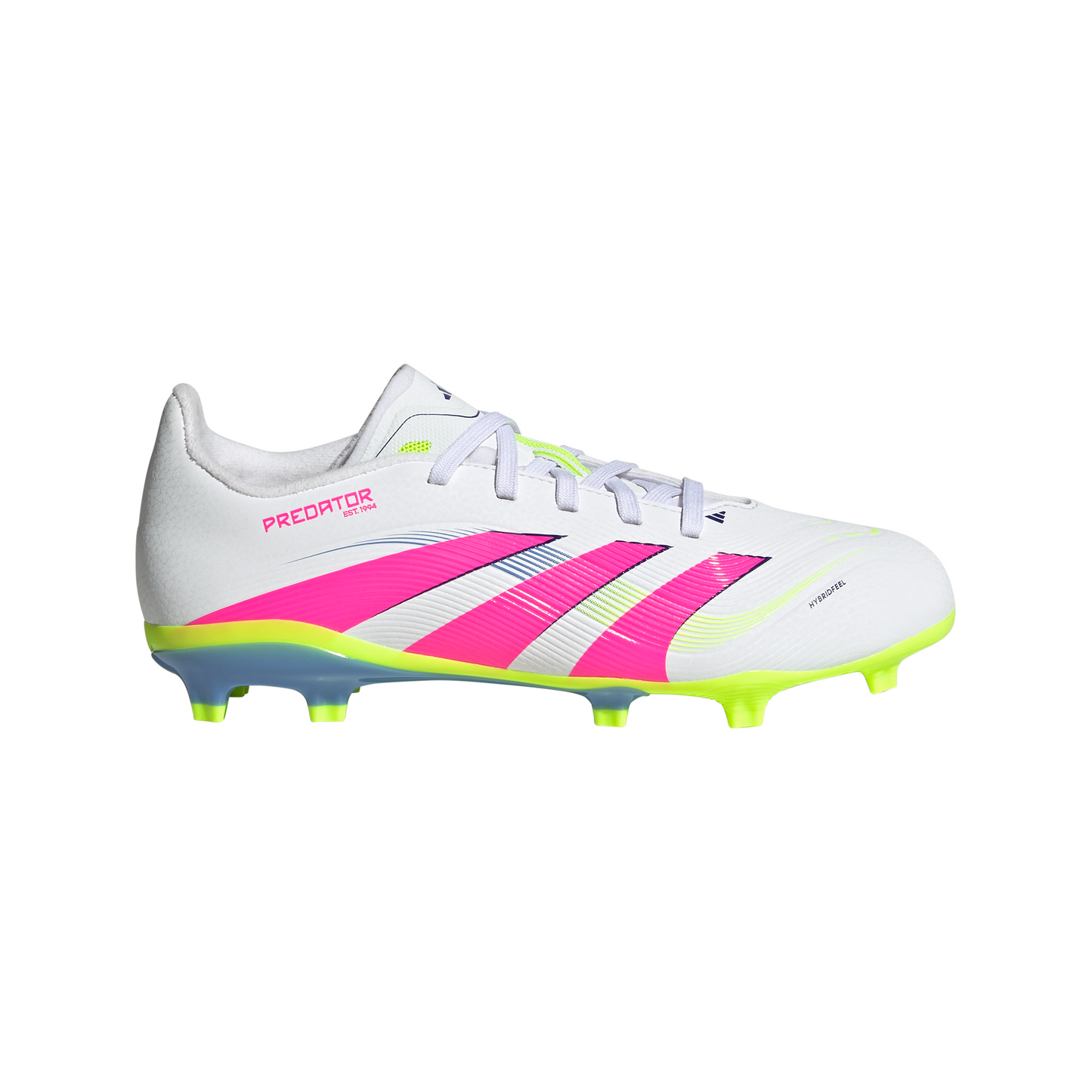 adidas Junior Predator League FG/MG Firm Ground Soccer Cleats - FTWhite/ LucPink/ Luclem