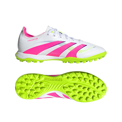 adidas Predator League TF Turf Soccer Shoes - FTWhite/LucPink/Luclem