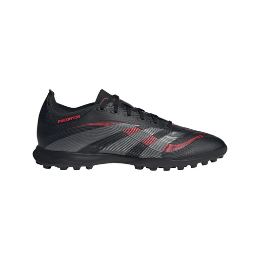 adidas Predator League TF Turf Soccer Shoes - core black/grey four/lucid red