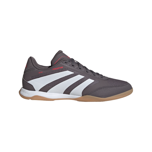 adidas Predator League IN indoor Soccer Shoes - grey strata/ftwr white/lucid red