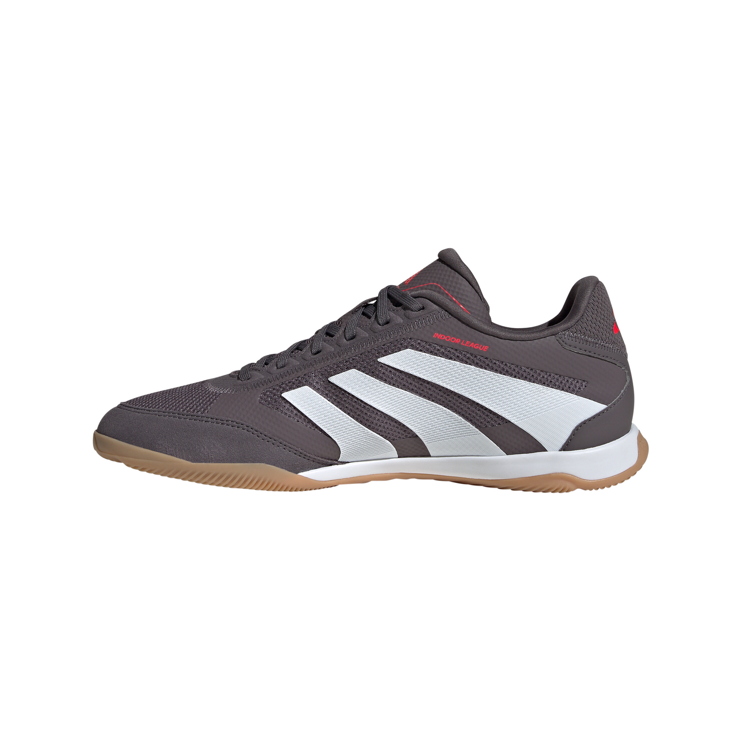adidas Predator League IN indoor Soccer Shoes - grey strata/ftwr white/lucid red