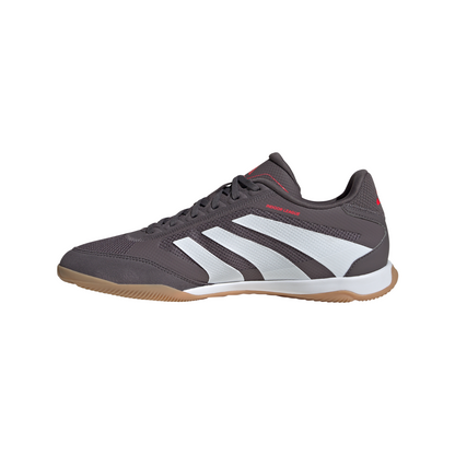 adidas Predator League IN indoor Soccer Shoes - grey strata/ftwr white/lucid red