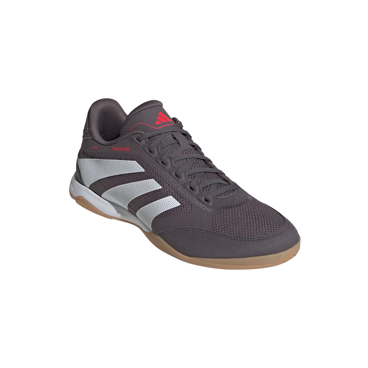 adidas Predator League IN indoor Soccer Shoes - grey strata/ftwr white/lucid red