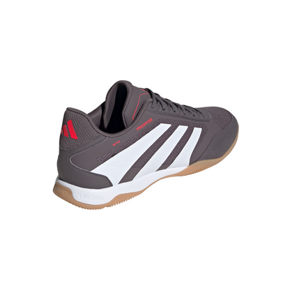 adidas Predator League IN indoor Soccer Shoes - grey strata/ftwr white/lucid red