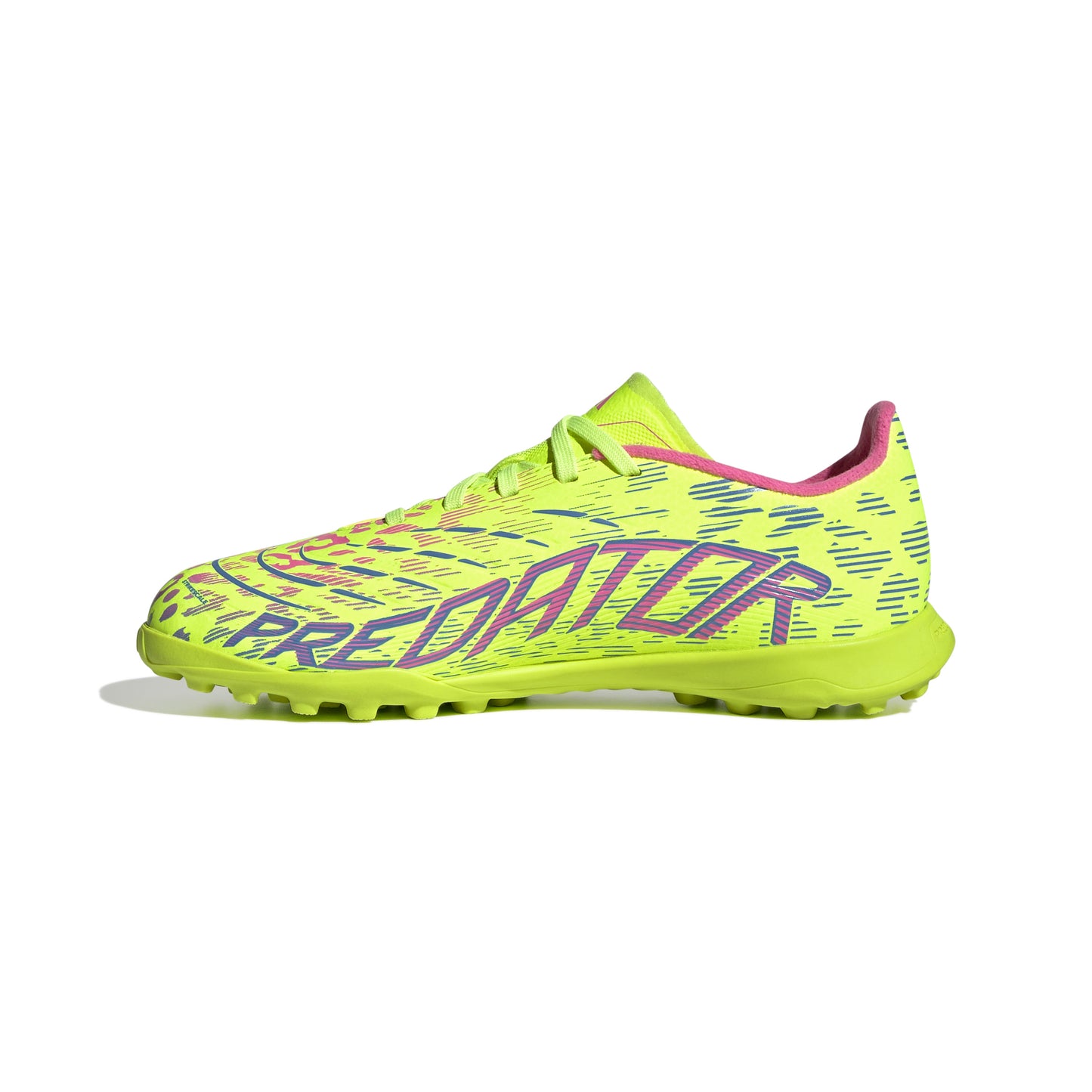 adidas Junior Predator League TF Turf - lucid lemon/blue fusion/lucid pink