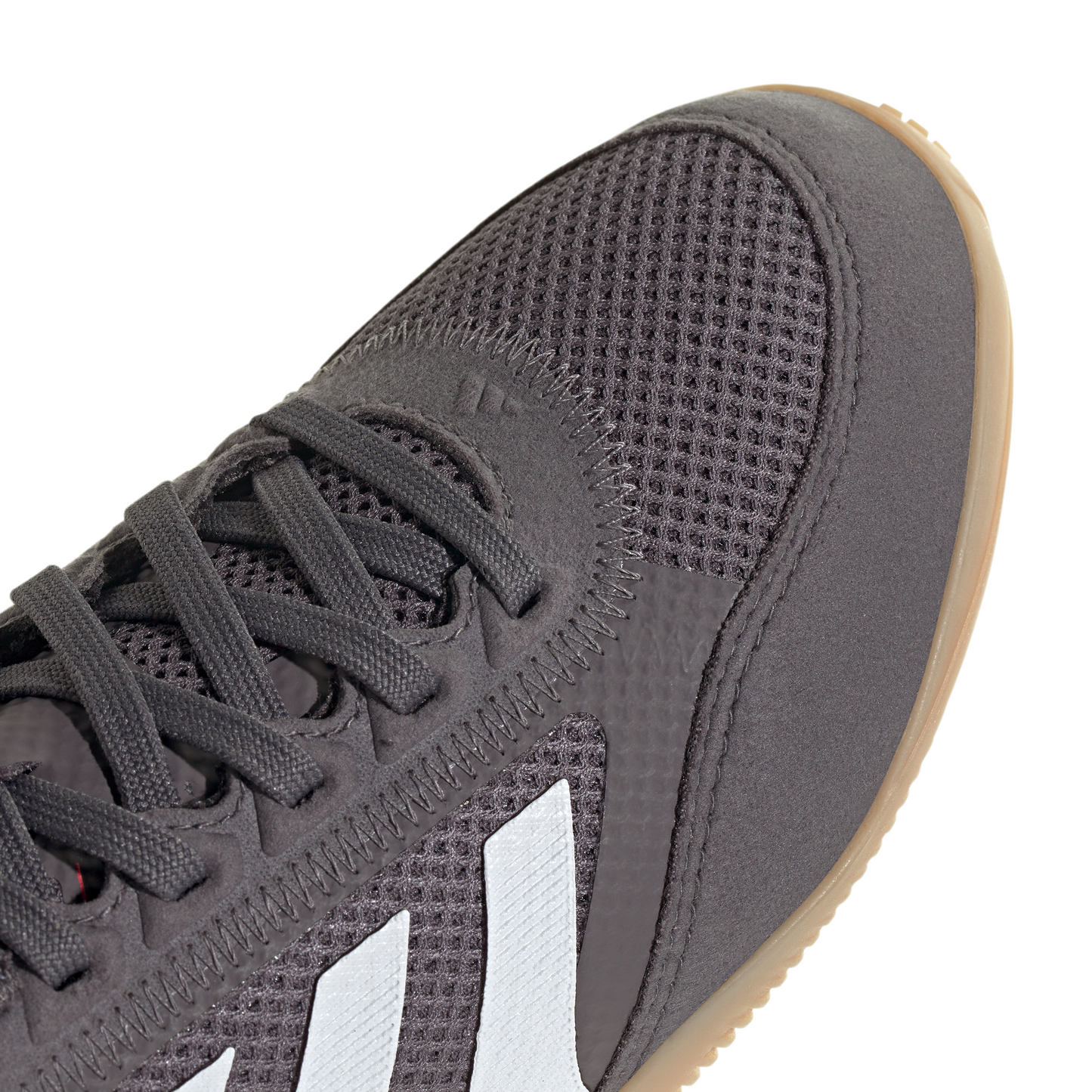 adidas Junior Predator League IN Indoor Soccer Shoes - Grey strata/ftwr white/lucid red