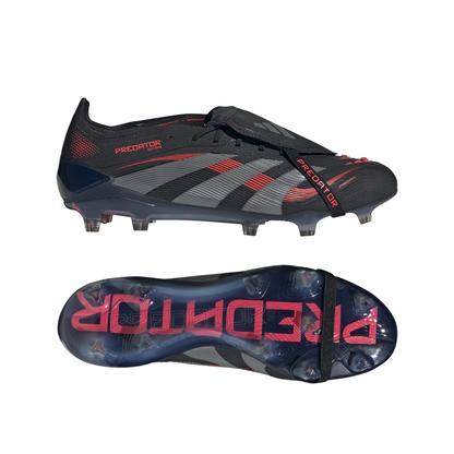 adidas Predator Elite FT FG Firm Ground Soccer Cleat - Core black/Grey four/Lucid red