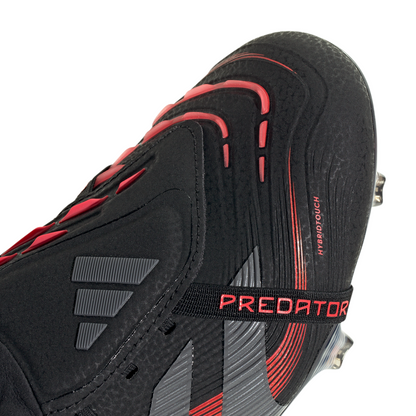 adidas Predator Elite FT FG Firm Ground Soccer Cleat - Core black/Grey four/Lucid red