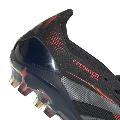 adidas Predator Elite FT FG Firm Ground Soccer Cleat - Core black/Grey four/Lucid red