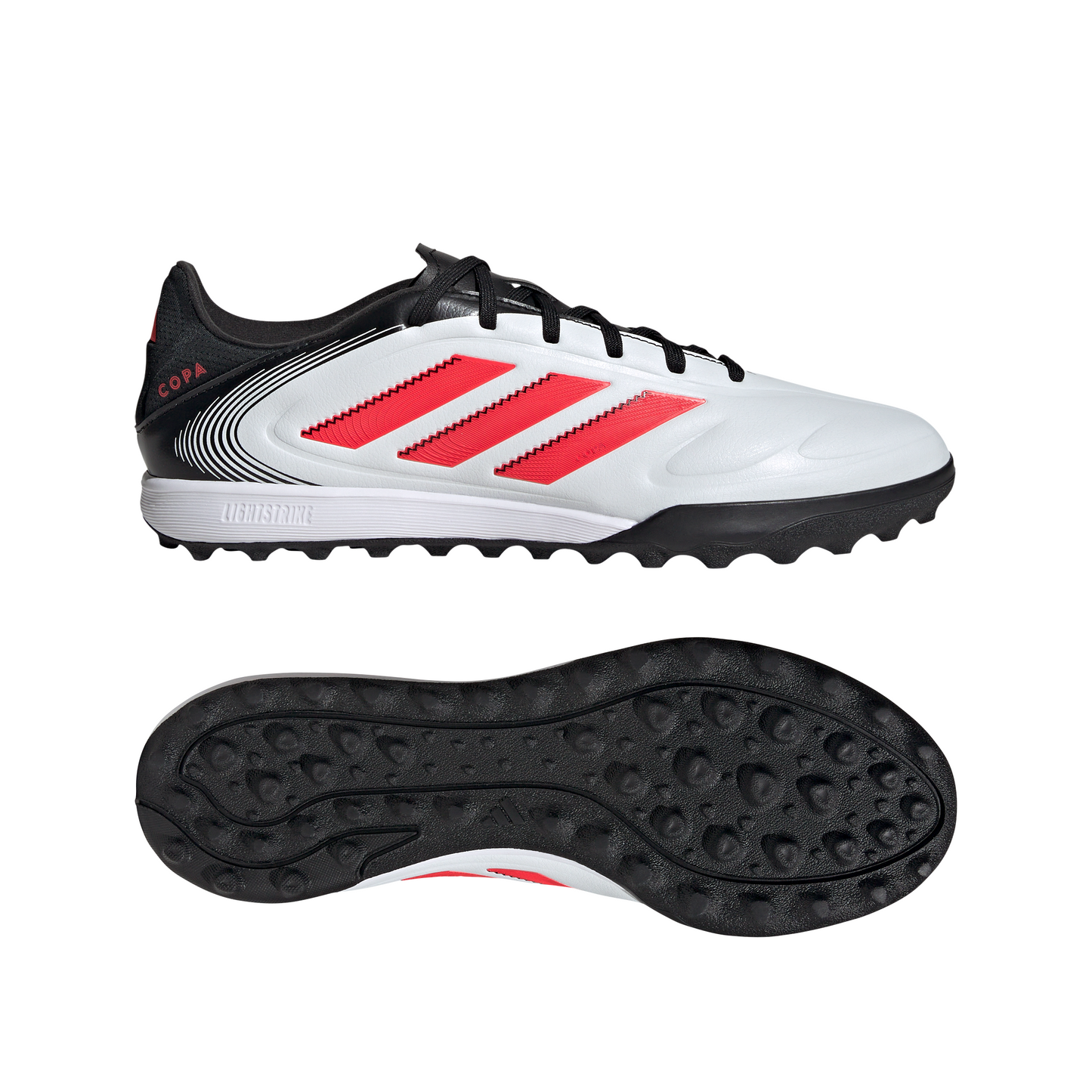 adidas Copa Pure 3 League TF Turf Soccer Shoes- ftwr white/lucid red/core black