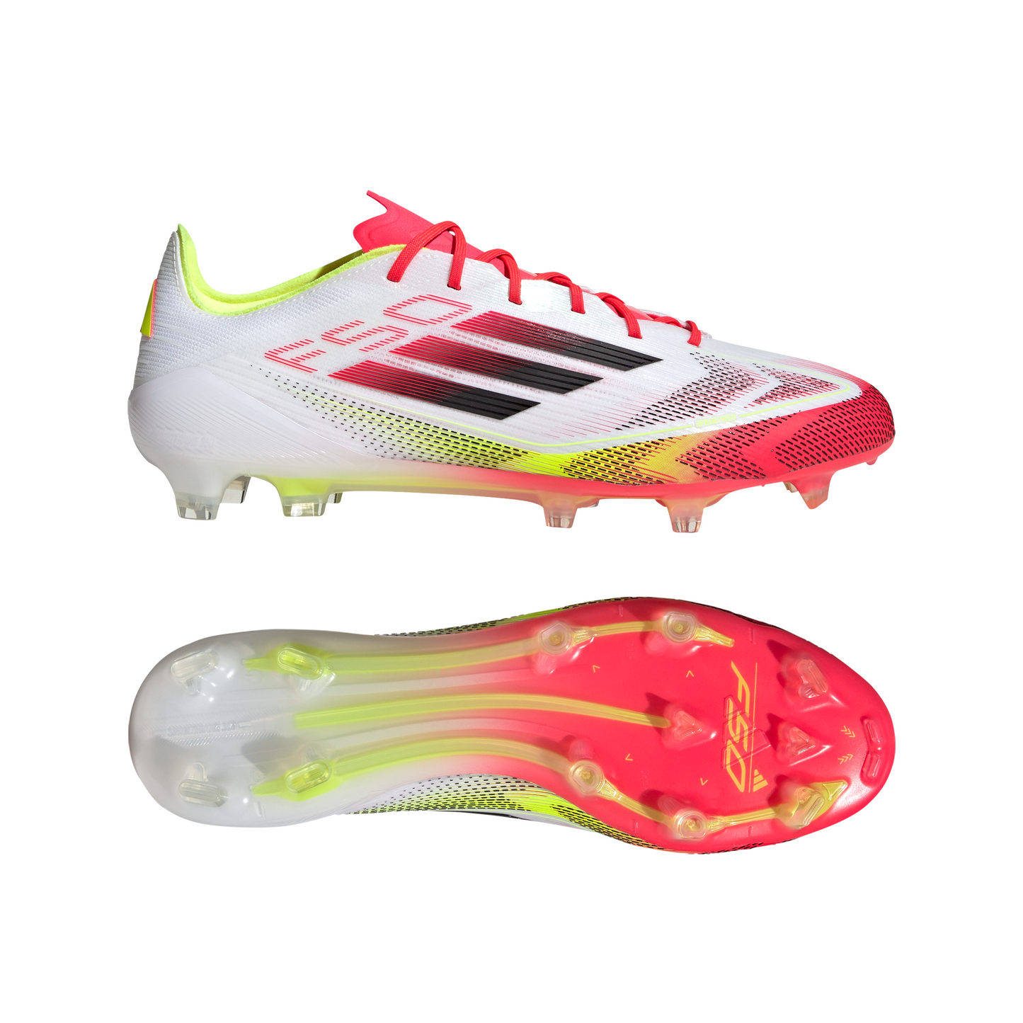 adidas F50 Elite FG Firm Ground - ftwr white/core black/solar yellow