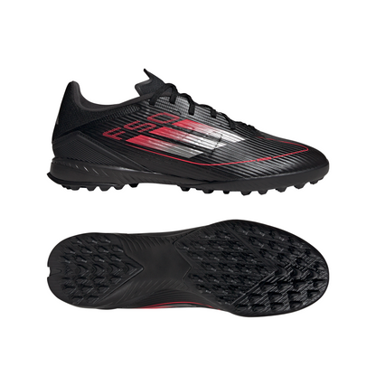 adidas F50 League TF Turf Shoes - core black/iron met/lucid red