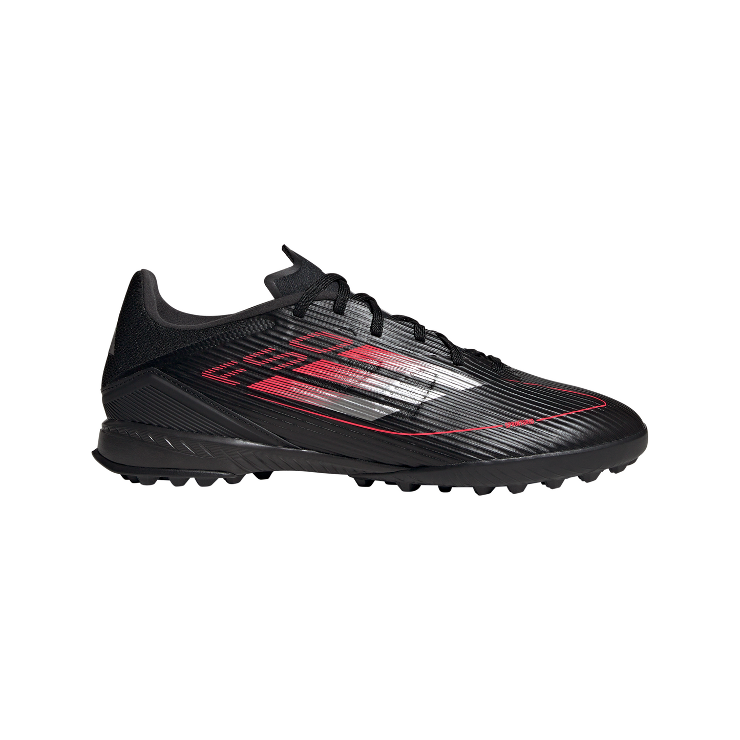 adidas F50 League TF Turf Shoes - core black/iron met/lucid red