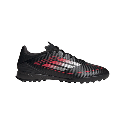 adidas F50 League TF Turf Shoes - core black/iron met/lucid red