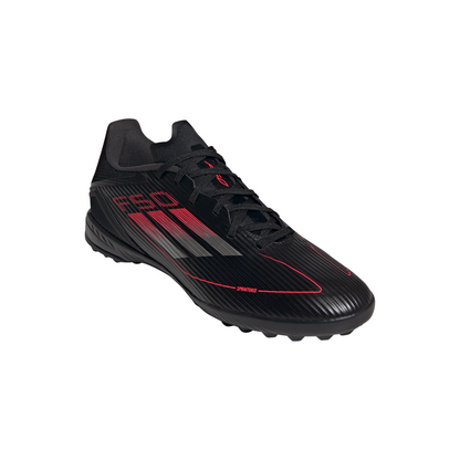 adidas F50 League TF Turf Shoes - core black/iron met/lucid red
