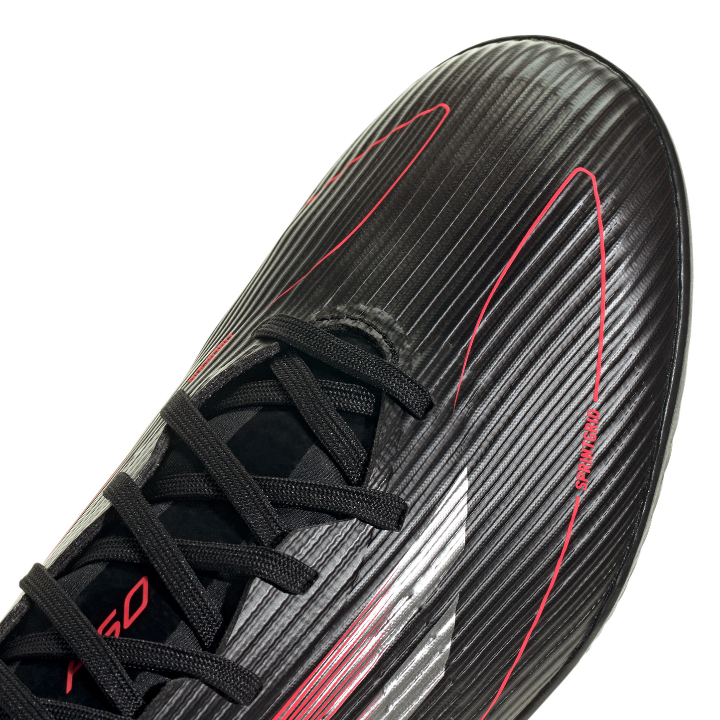 adidas F50 League TF Turf Shoes - core black/iron met/lucid red