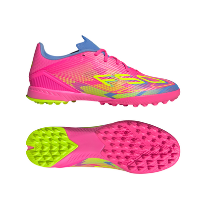 adidas F50 League TF Turf Shoes - LucPink/ Blufus/ Luclem