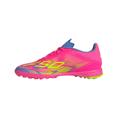 adidas F50 League TF Turf Shoes - LucPink/ Blufus/ Luclem