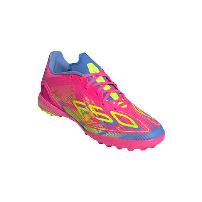 adidas F50 League TF Turf Shoes - LucPink/ Blufus/ Luclem