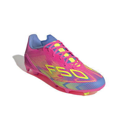 adidas F50 League FG/MG Junior- lucid pink/lucid lemon/blue fusion