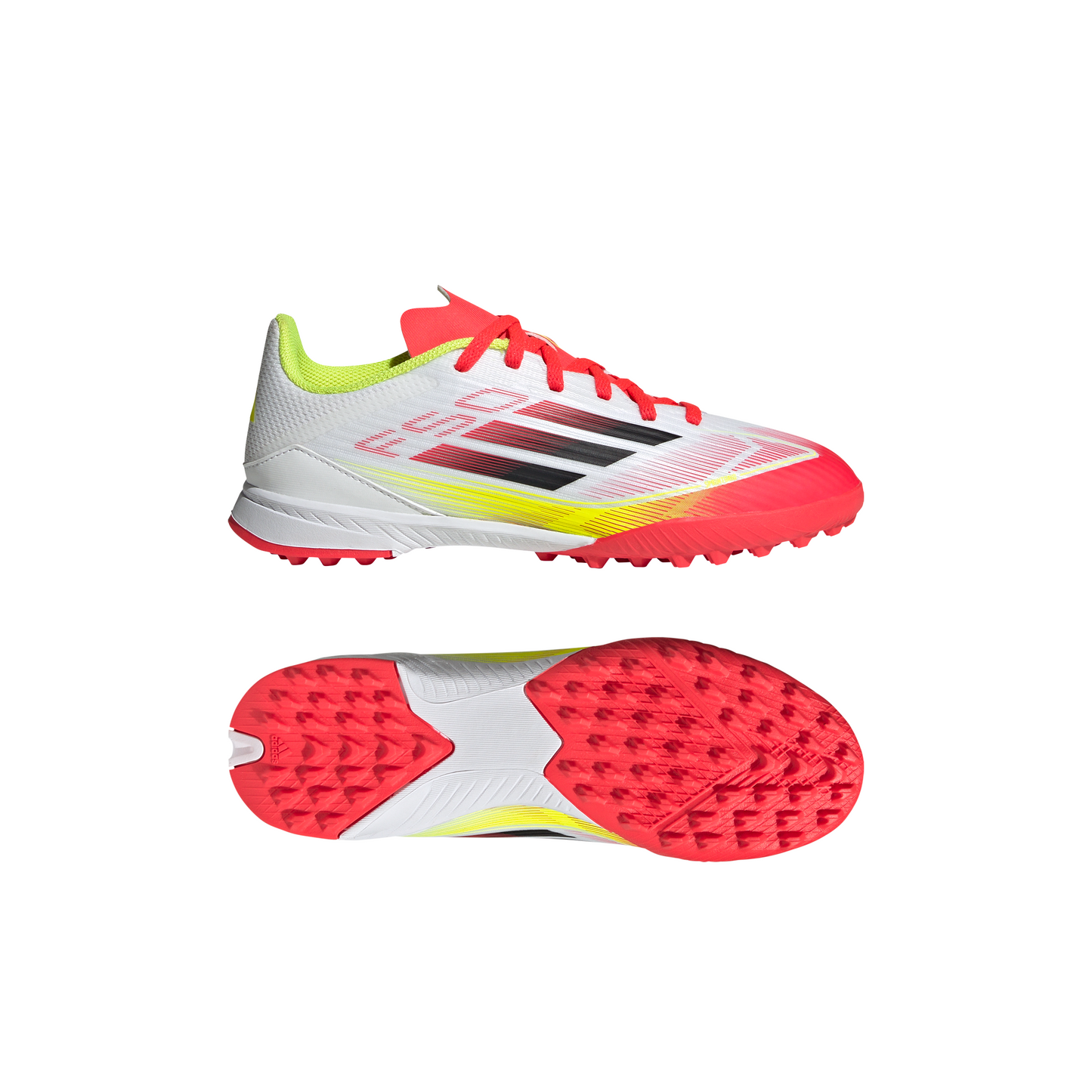adidas F50 League TF Turf Junior - ftwr white/core black/solar yellow