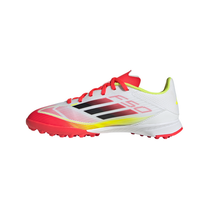 adidas F50 League TF Turf Junior - ftwr white/core black/solar yellow
