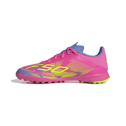 adidas F50 League TF Turf Junior- lucid pink/lucid lemon/blue fusion