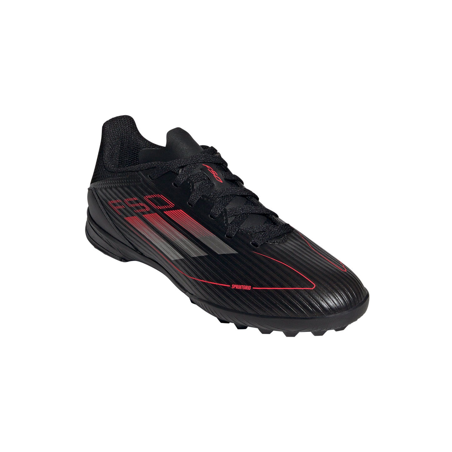 adidas F50 League TF Turf Junior - core black/iron met./lucid red