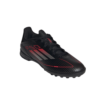 adidas F50 League TF Turf Junior - core black/iron met./lucid red