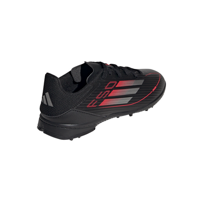 adidas F50 League TF Turf Junior - core black/iron met./lucid red