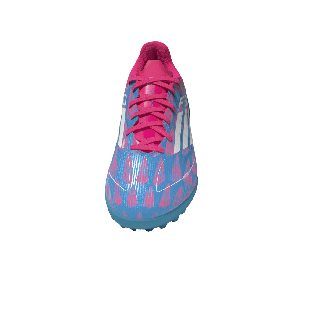 adidas F50 League TF Turf Shoes- Solar Blue/ FTWhite/ Solar Pink