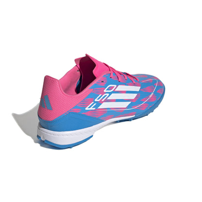 adidas F50 League TF Turf Shoes- Solar Blue/ FTWhite/ Solar Pink