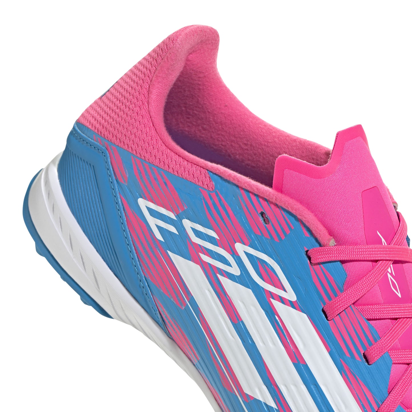 adidas F50 League TF Turf Shoes- Solar Blue/ FTWhite/ Solar Pink