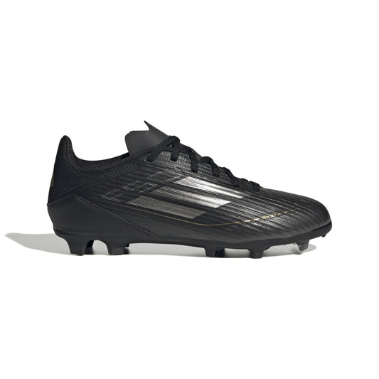 adidas F50 League FG/MG Firm Ground/Multi Ground Junior- Cblack/Ironmt/Goldmt