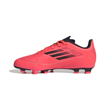adidas F50 League Junior FG Firm Ground Soccer Shoes - Turbo/ Aurbla/ Platinm