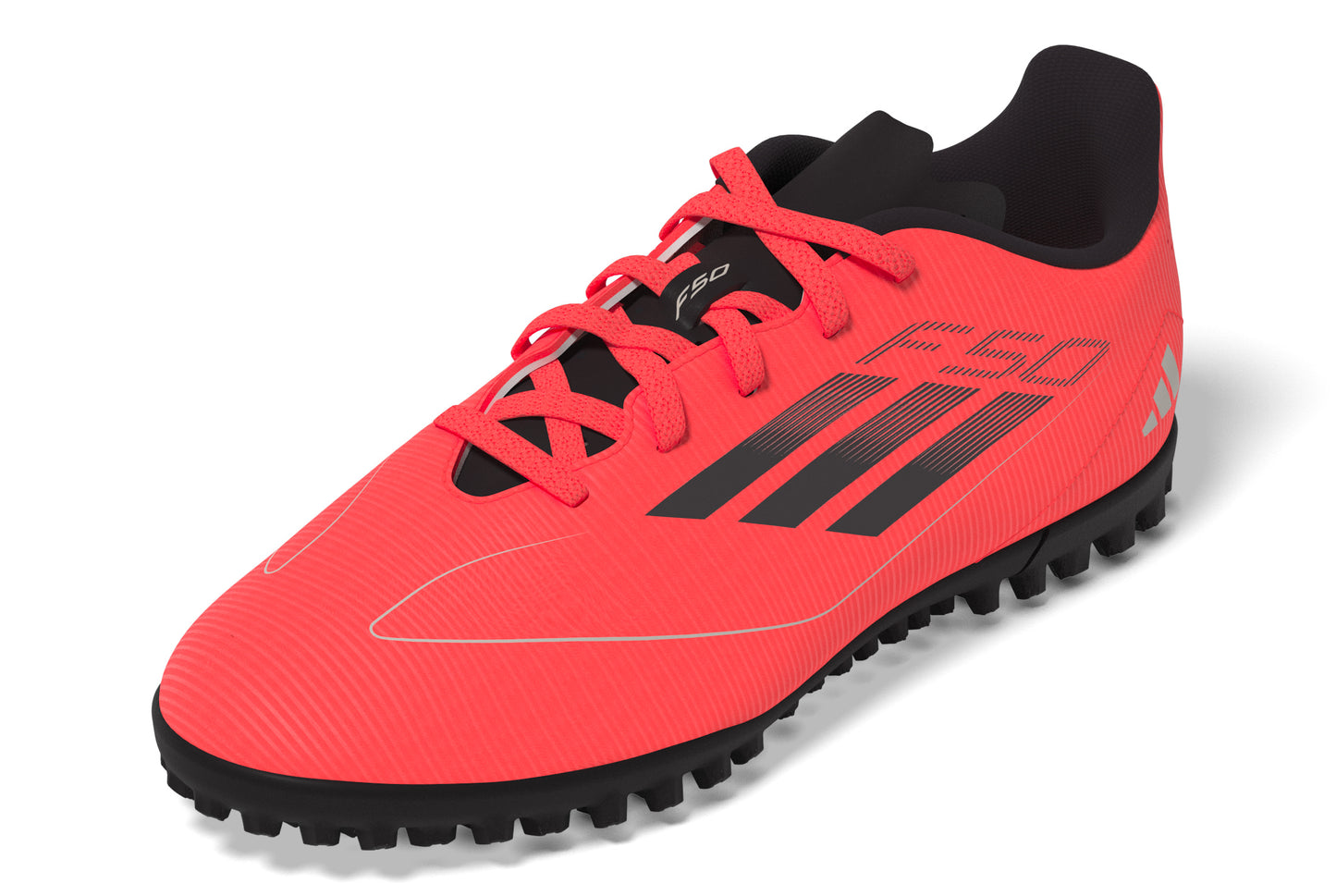 adidas F50 League Junior TF Turf Soccer Shoes - Turbo/ Aurbla/ Platinum