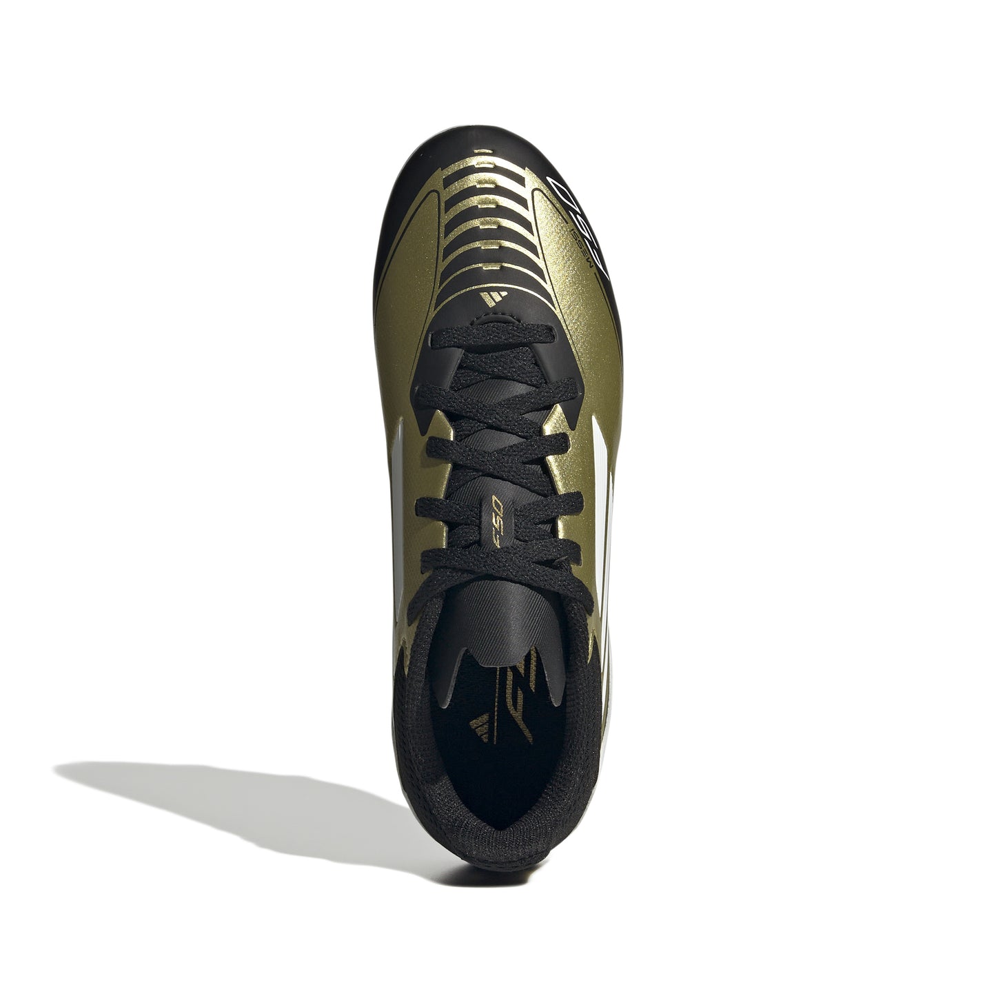 adidas F50 League MESSI FG Firm Ground Junior- Gold/White/Black
