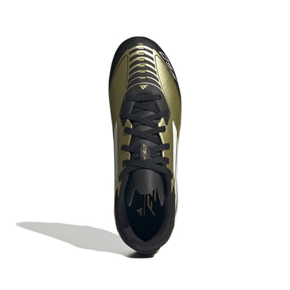adidas F50 League MESSI FG Firm Ground Junior- Gold/White/Black