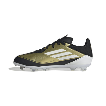 adidas F50 League MESSI FG Firm Ground Junior- Gold/White/Black